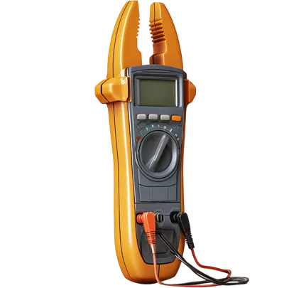 Clamp meter with test leads