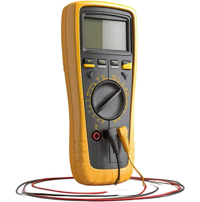 Digital multimeter with test leads